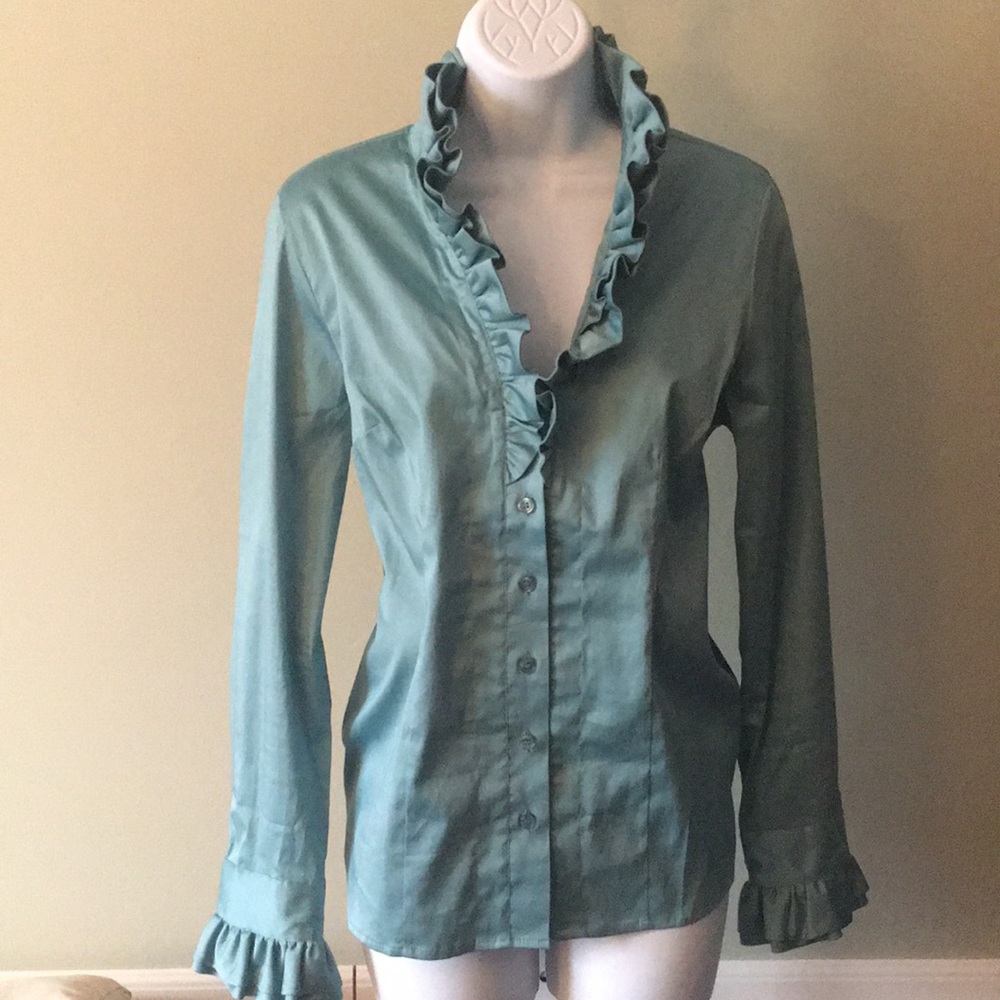 Soft Surroundings Ruffle Blouse